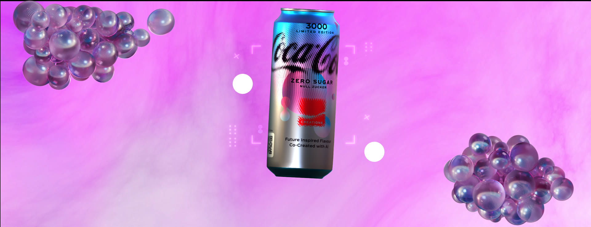 Render della lattina Coca-Cola 3000 nel mondo interattivo